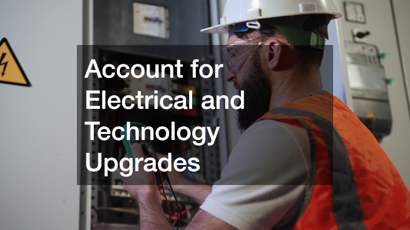 Account for Electrical and Technology Upgrades