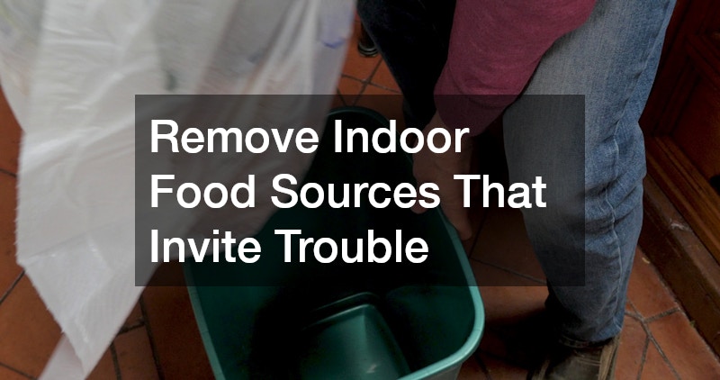 Remove Indoor Food Sources That Invite Trouble