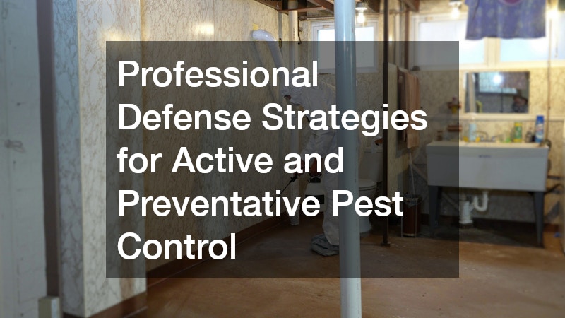 Professional Defense Strategies for Active and Preventative Pest Control