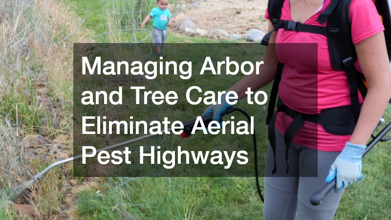 Managing Arbor and Tree Care to Eliminate Aerial Pest Highways