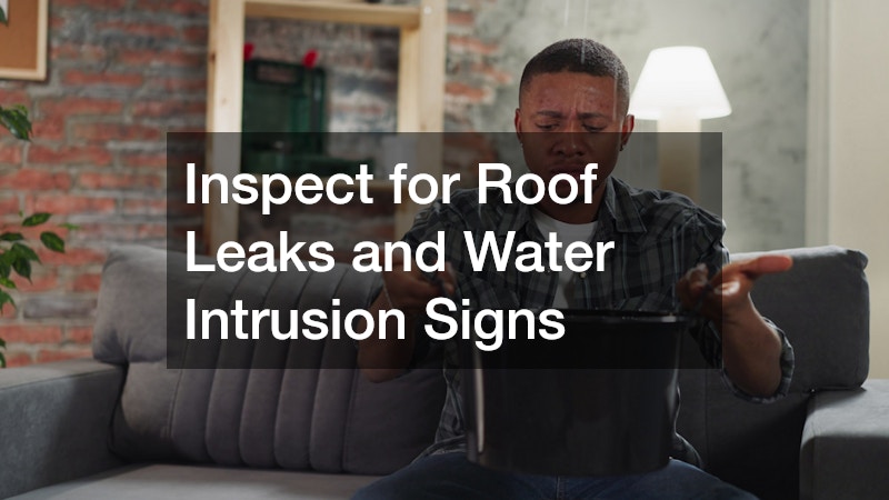 Inspect for Roof Leaks and Water Intrusion Signs