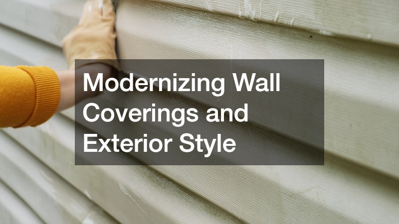 Modernizing Wall Coverings and Exterior Style