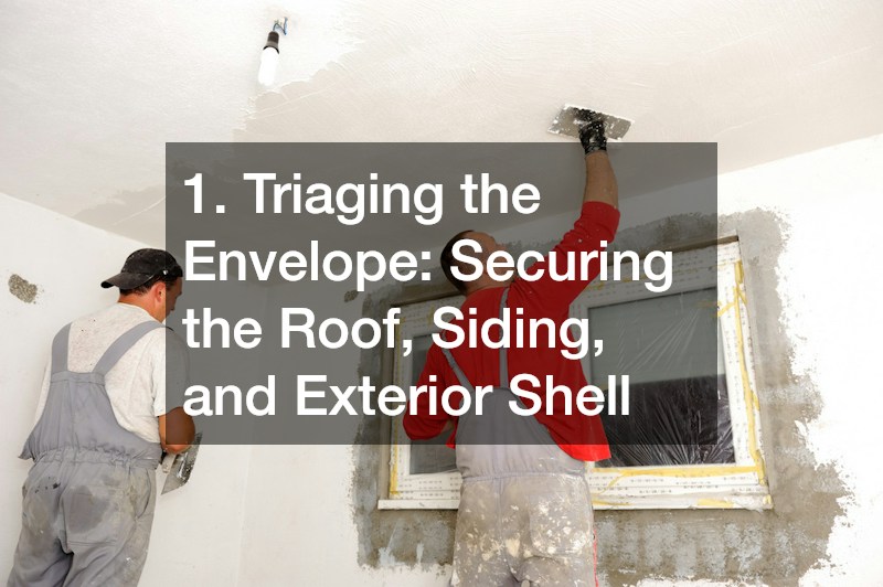 1. Triaging the Envelope: Securing the Roof, Siding, and Exterior Shell