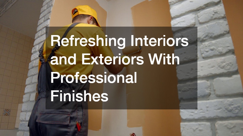 Refreshing Interiors and Exteriors With Professional Finishes
