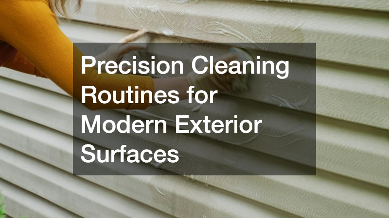 Precision Cleaning Routines for Modern Exterior Surfaces