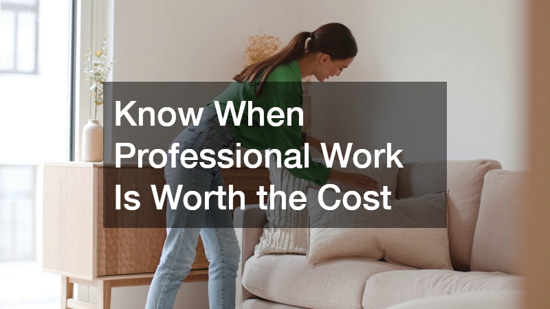 Know When Professional Work Is Worth the Cost