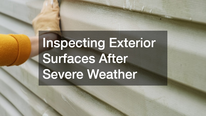 Inspecting Exterior Surfaces After Severe Weather