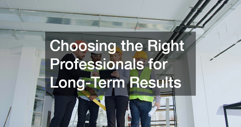 Choosing the Right Professionals for Long-Term Results