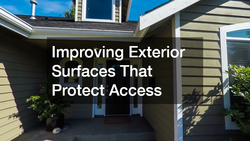 Improving Exterior Surfaces That Protect Access