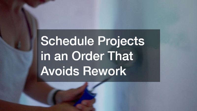 Schedule Projects in an Order That Avoids Rework