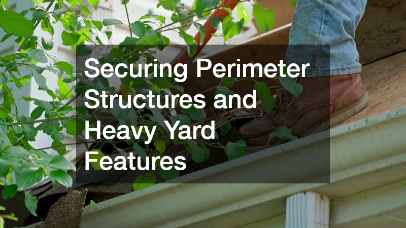 Securing Perimeter Structures and Heavy Yard Features