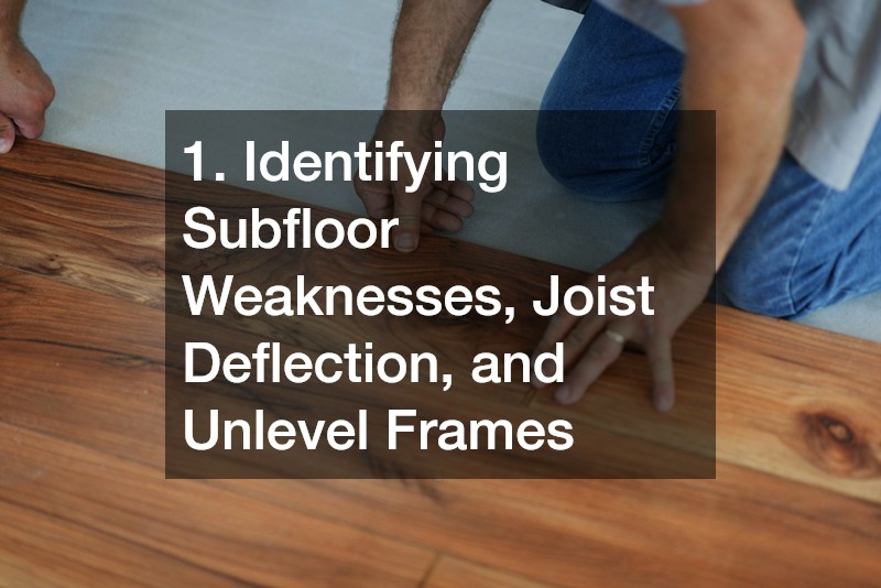1. Identifying Subfloor Weaknesses, Joist Deflection, and Unlevel Frames