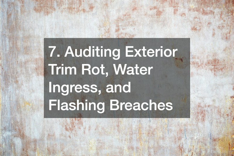 7. Auditing Exterior Trim Rot, Water Ingress, and Flashing Breaches