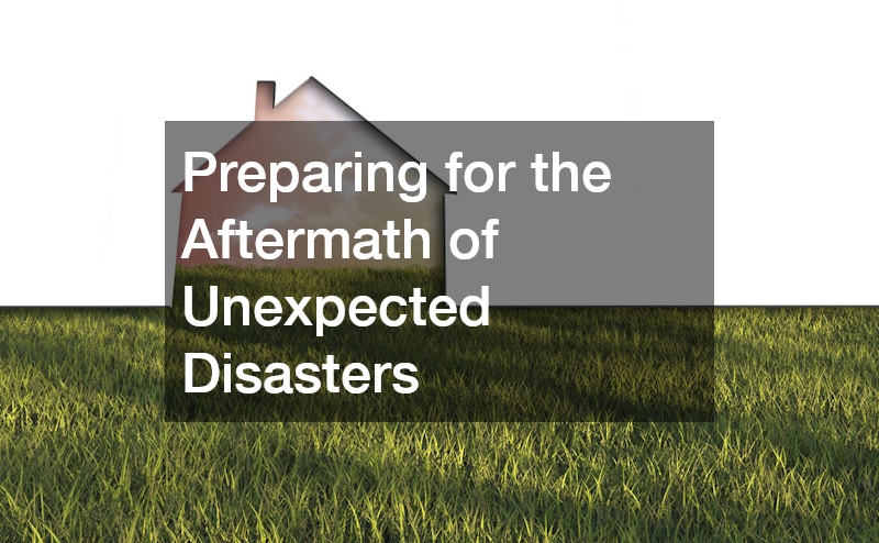 Preparing for the Aftermath of Unexpected Disasters