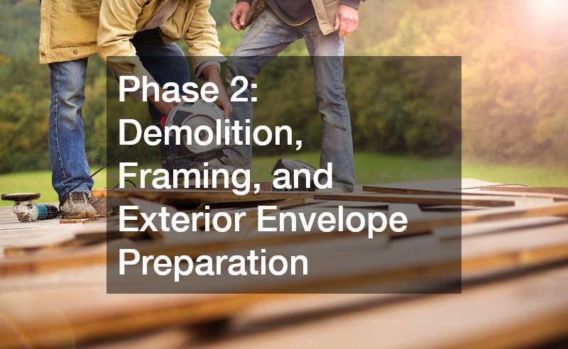 Phase 2: Demolition, Framing, and Exterior Envelope Preparation