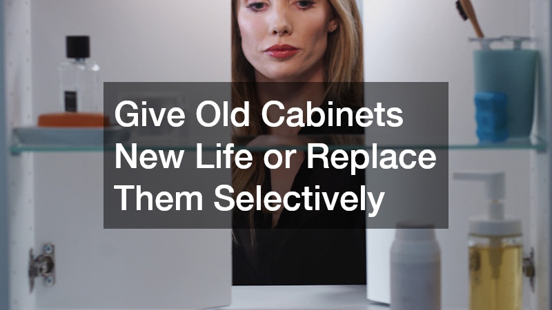 Give Old Cabinets New Life or Replace Them Selectively