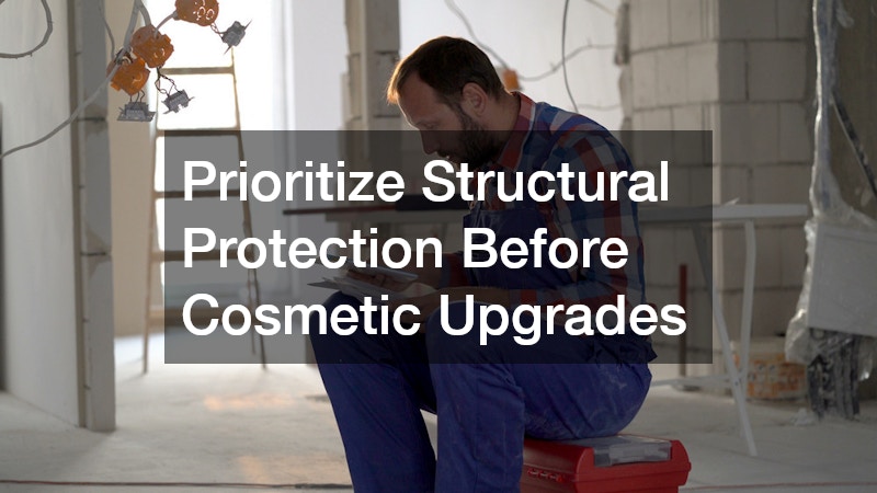 Prioritize Structural Protection Before Cosmetic Upgrades