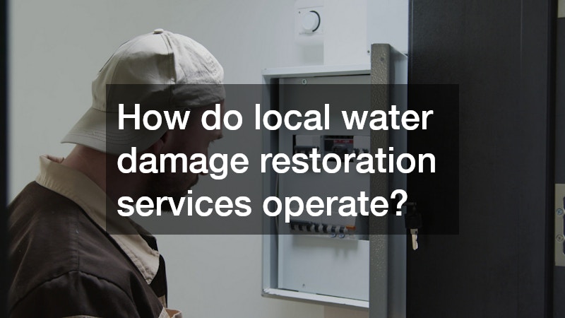 How do local water damage restoration services operate?