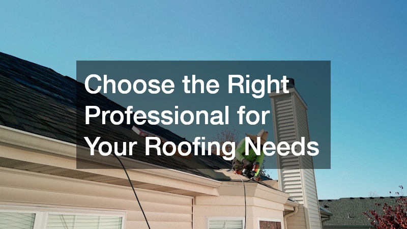Choose the Right Professional for Your Roofing Needs