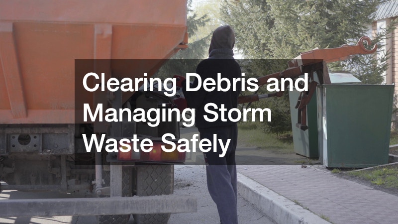 Clearing Debris and Managing Storm Waste Safely