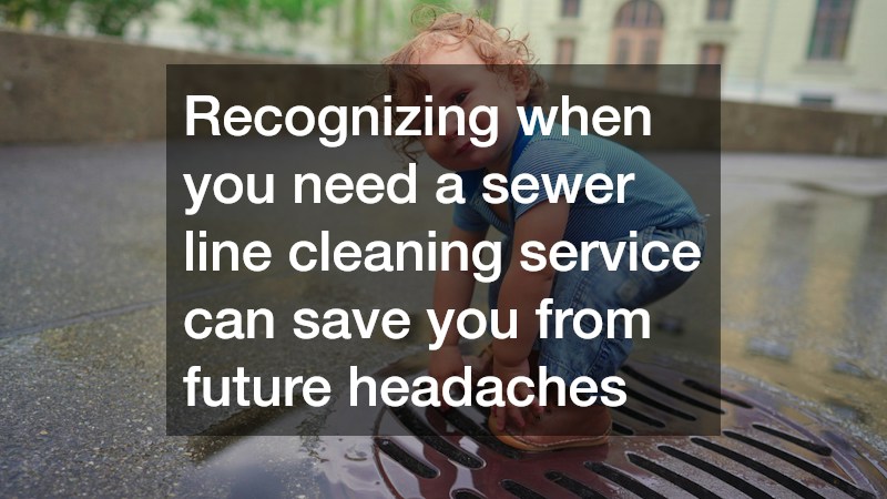 Recognizing when you need a sewer line cleaning service can save you from future headaches