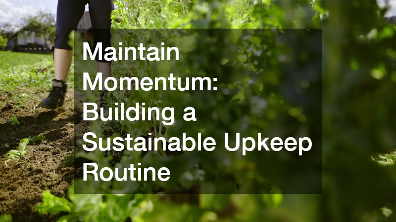 Maintain Momentum: Building a Sustainable Upkeep Routine