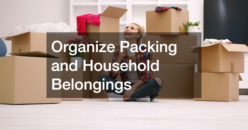 Organize Packing and Household Belongings