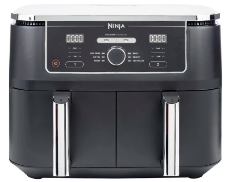 Ninja air fryer steaming setup diagram water level