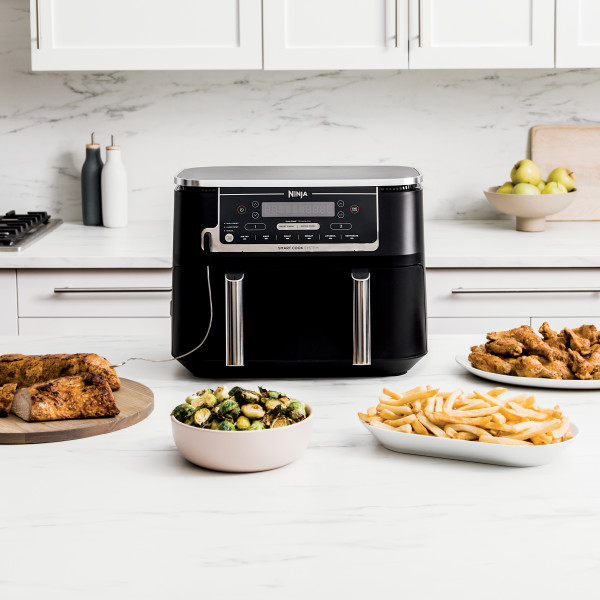 DZ550 Series Ninja™ Foodi Smart XL 2-Basket Air Fryer FAQs