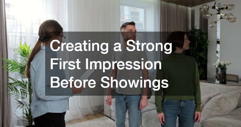 Creating a Strong First Impression Before Showings
