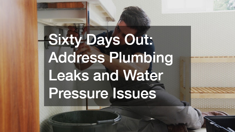 Sixty Days Out: Address Plumbing Leaks and Water Pressure Issues