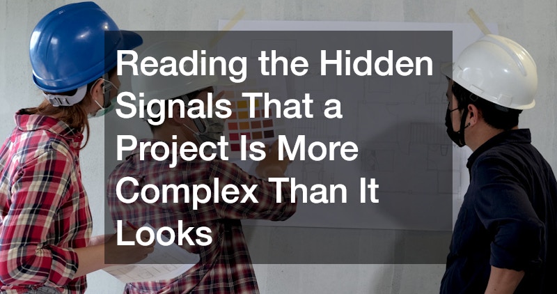 Reading the Hidden Signals That a Project Is More Complex Than It Looks
