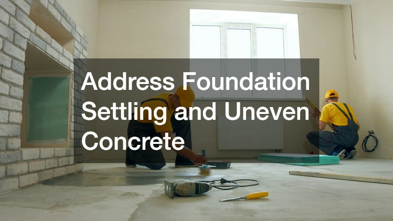 Address Foundation Settling and Uneven Concrete
