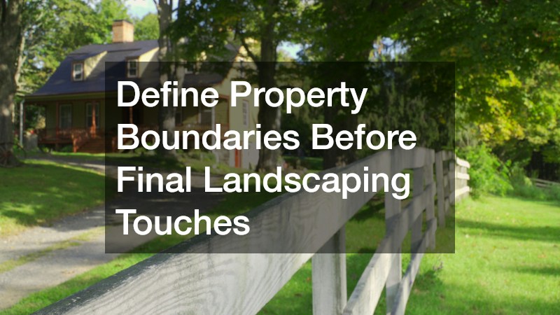 Define Property Boundaries Before Final Landscaping Touches