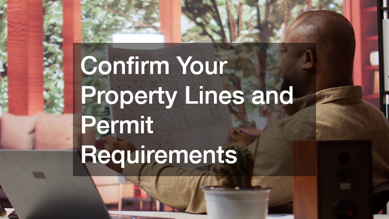 Confirm Your Property Lines and Permit Requirements