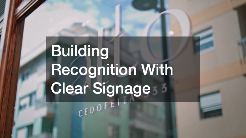 Building Recognition With Clear Signage