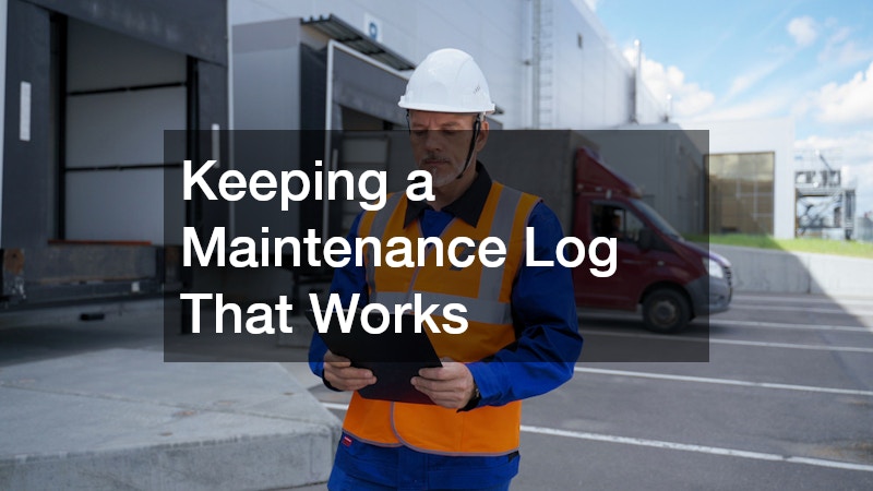 Keeping a Maintenance Log That Works