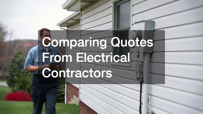 Comparing Quotes From Electrical Contractors
