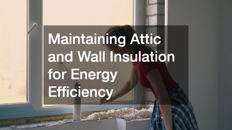 Maintaining Attic and Wall Insulation for Energy Efficiency