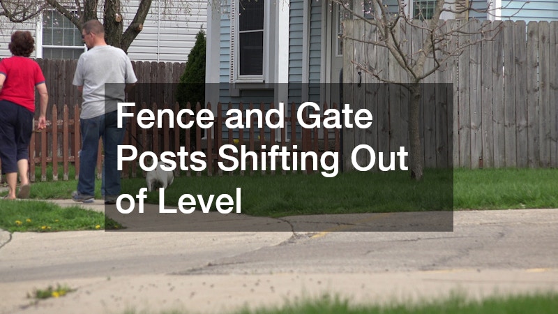 Fence and Gate Posts Shifting Out of Level