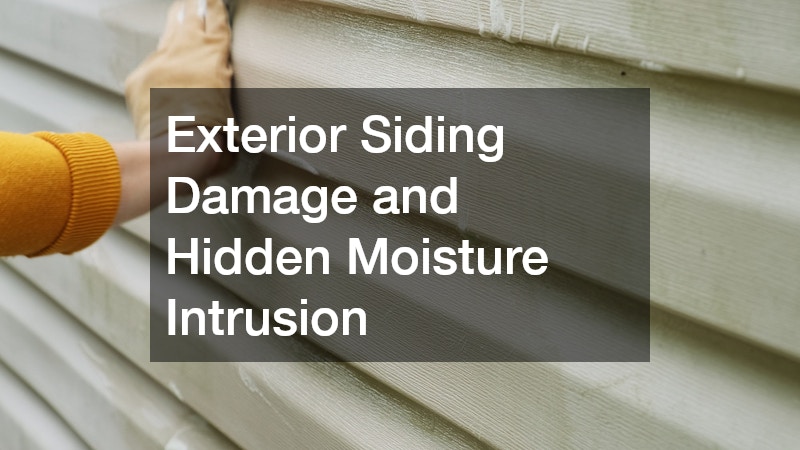 Exterior Siding Damage and Hidden Moisture Intrusion