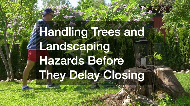 Handling Trees and Landscaping Hazards Before They Delay Closing
