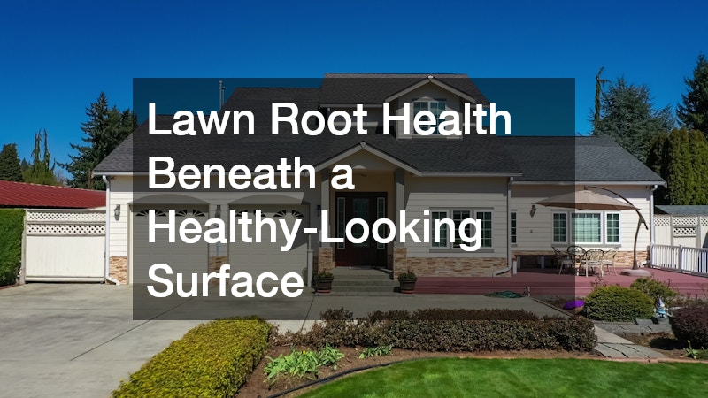 Lawn Root Health Beneath a Healthy-Looking Surface