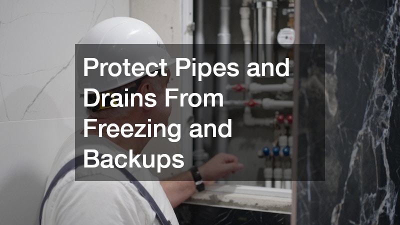 Protect Pipes and Drains From Freezing and Backups