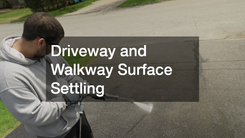 Driveway and Walkway Surface Settling