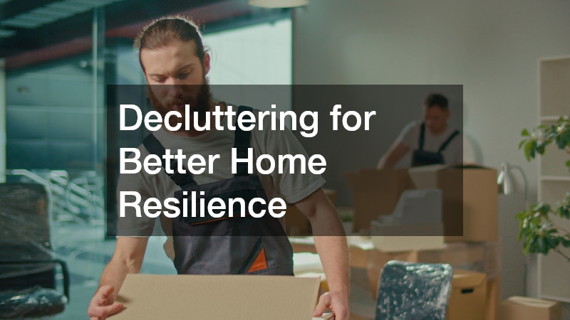 Decluttering for Better Home Resilience