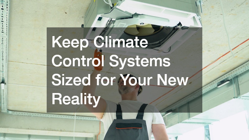 Keep Climate Control Systems Sized for Your New Reality