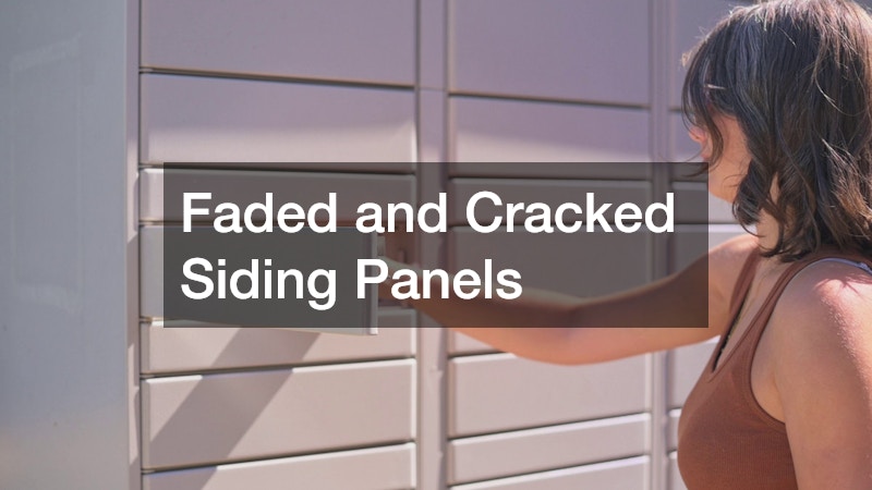 Faded and Cracked Siding Panels