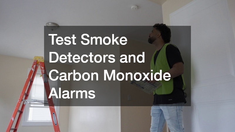 Test Smoke Detectors and Carbon Monoxide Alarms