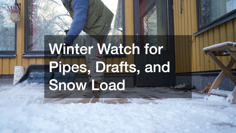 Winter Watch for Pipes, Drafts, and Snow Load